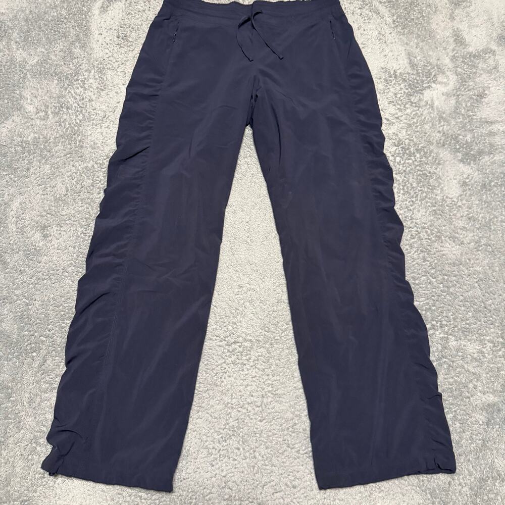 Athleta La Viva Pants Womens 10 (32x30.5) Blue Lined Straight Hike